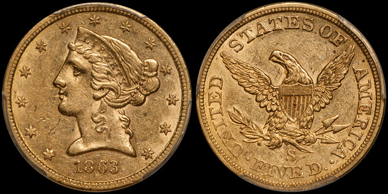 SF Mint No Motto Half Eagles (1854-1866) | Douglas Winter